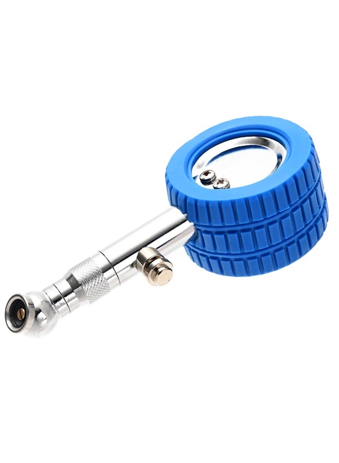 LAWAZIM Dial Tire Pressure Gauge - 60 PSI Analog Mechanical Air Pressure Tester with 360° Swivel Quick Connect Chuck, Bleeder Valve & Easy to Read Dual Scale for Car Truck Motorcycle Bike SUV RV ATV - Image 4